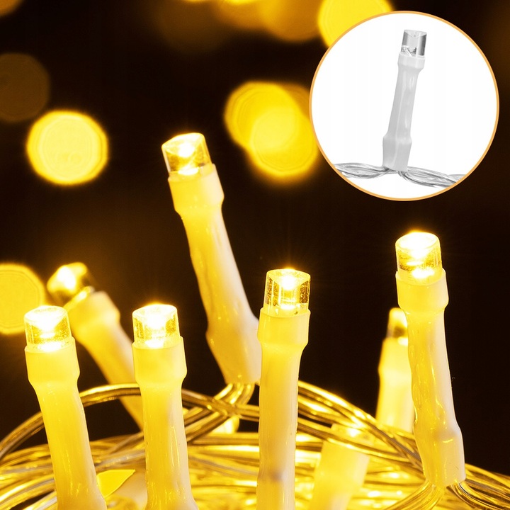 600x LED Lampki choinkowe świąteczne zewnętrzne łańcuch + pilot 60m