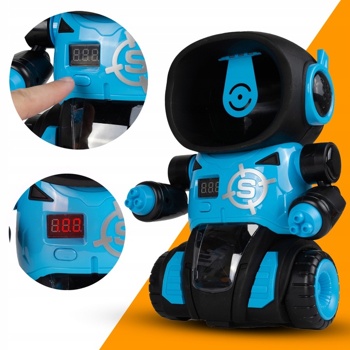 ROBOT GRA STRZELANIE DO CELU PISTOLET LICZNIK LCD TARCZA DO STRZELANIA