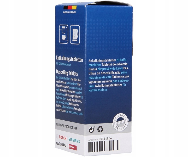 TABLETKI odkamieniające + czyszczące BOSCH SIEMENS
