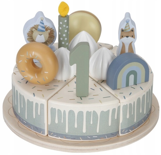 LITTLE DUTCH DREWNIANY TORCIK TORT URODZINOWY