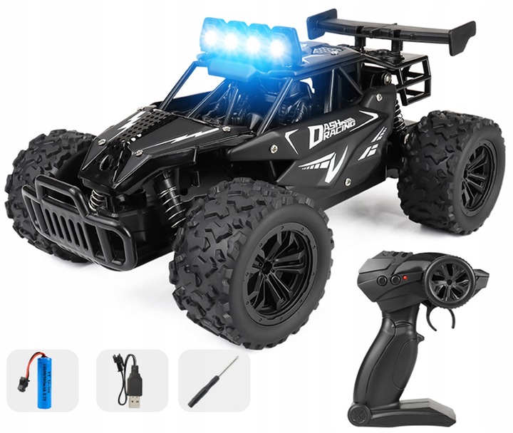 SAMOCHÓD ZDALNIE STEROWANY AUTO TERENOWE RC AUTKO PILOT LED ZABAWKA PREZENT