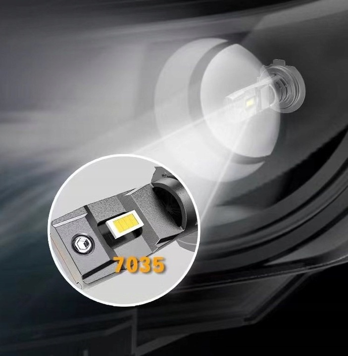 ŻARÓWKI LED i7s HIR2 9012 CSP LIGHT +400% EMC E11 RETRIFY