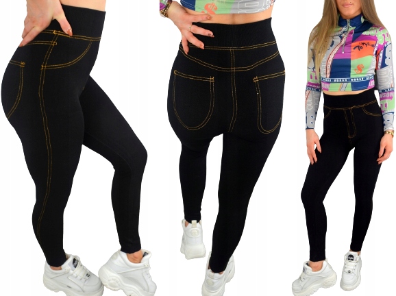 LEGGINSY BEZSZWOWE ELASTYCZNE GETRY bambus XL/2XL