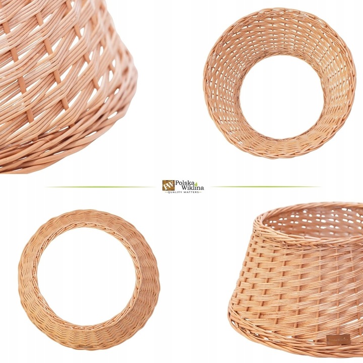 OSŁONA NA STOJAK POD CHOINKĘ WIKLINOWA Ø 45CM NATURALNA