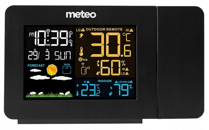 STACJA POGODOWA METEO SP79 Z Projektorem