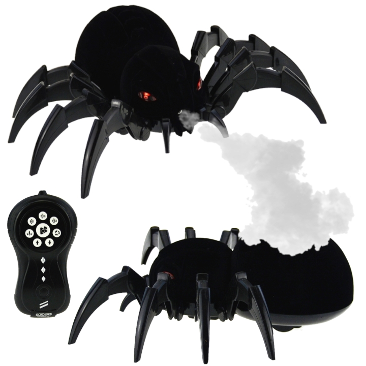 PAJĄK STEROWANY ROZPYLA MGŁĘ LED PILOT R/C 30cm CZARNY