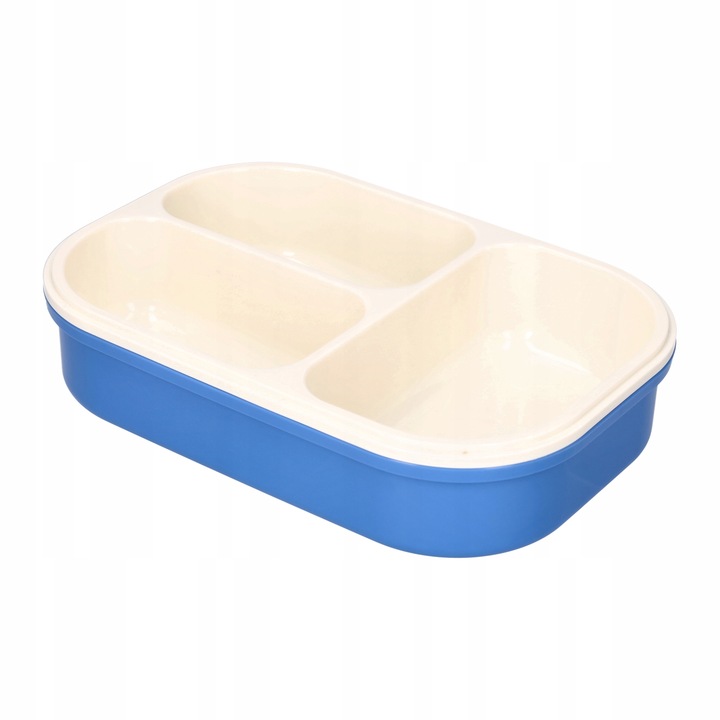 ŚNIADANIÓWKA LUNCHBOX 3 PRZEGRÓDKI SZTUĆCE LUNCH BOX POJEMNIK ŚNIADANIE