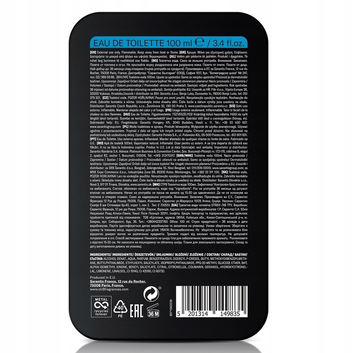 STR8 LIVE TRUE WODA TOALETOWA 100ML DLA MĘŻCZYZN