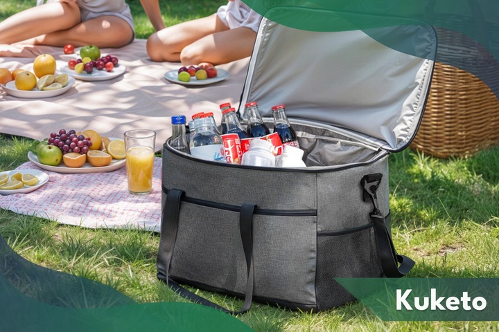 TORBA TERMICZNA LODÓWKA TURYSTYCZNA NA LUNCH JEDZENIE PLAŻOWA PODRÓŻNA 20L