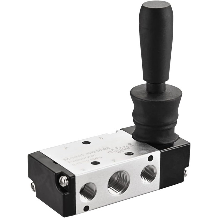 ZAWÓR PNEUMATYCZNY RĘCZNY MECHANICZNY BISTABILNY SIŁOWNIKA 4H210-08 5/2 1/4