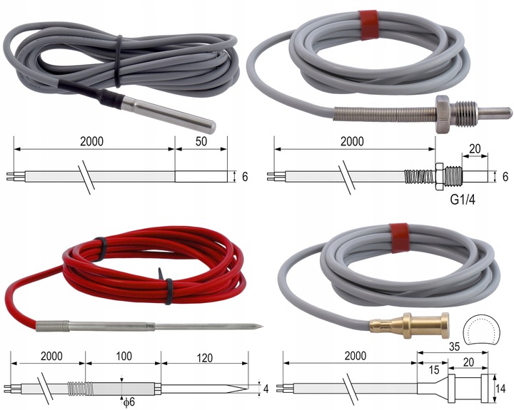 CZUJNIK UNIWERSALNY SONDA TEMPERATURY NTC 5k ESCO