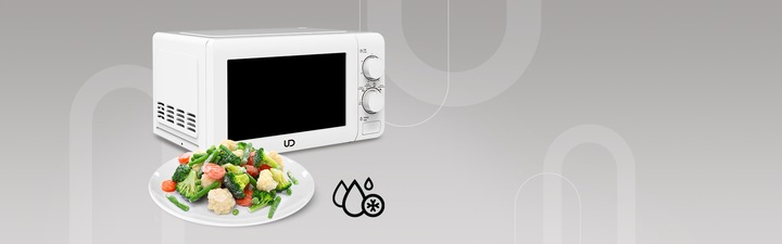 BIAŁA KUCHENKA MIKROFALOWA UD MIKROFALÓWKA MIKROFALA GRILL WOLNOSTOJĄCA