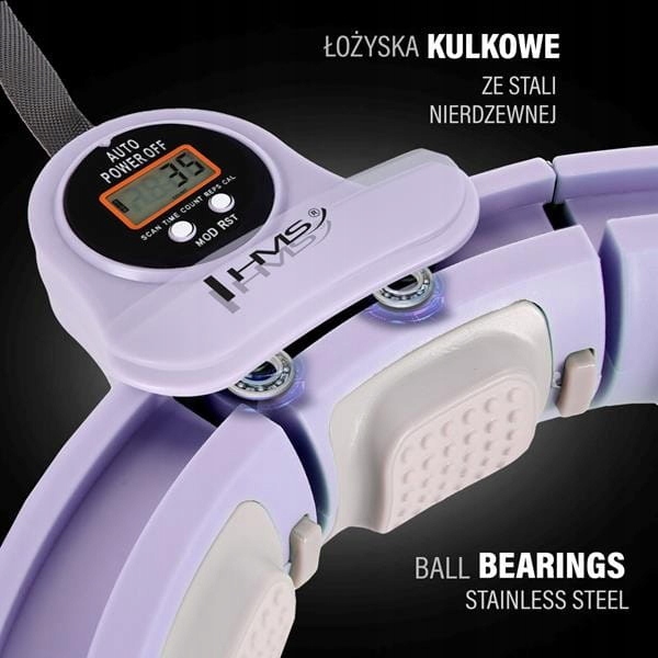 HULA HOP Z OBCIAZENIEM HMS HULA HOP ODCHUDZAJACE Z MAGNESAMI + LICZNIK