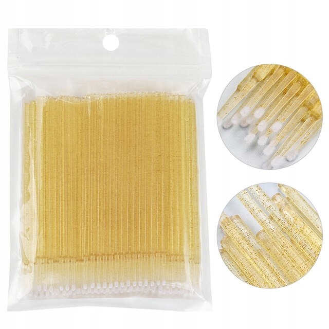 100x MIKRO APLIKATORY DO RZĘS BROKAT