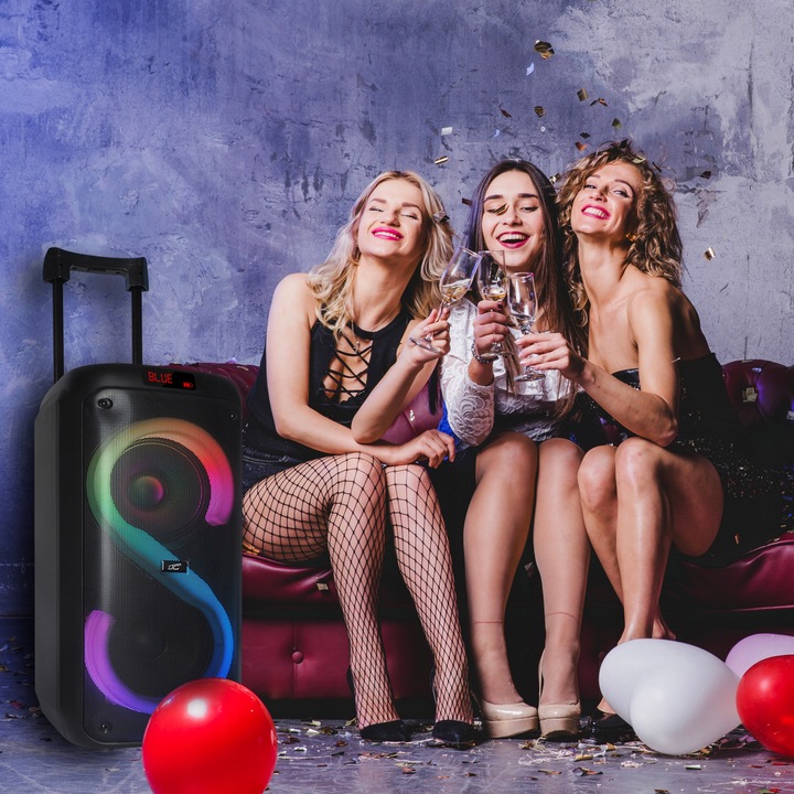 DUŻY GŁOŚNIK BEZPRZEWODOWY BLUETOOTH PARTYBOX USB KOLUMNA XXL KARAOKE