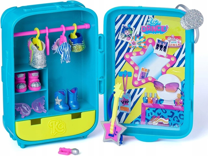 KookyLoos lalka Suzie z walizką suitcase figurka