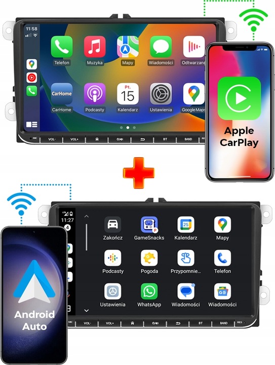 RADIO NAWIGACJA ANDROID VW PASSAT B6 B7 GOLF 5 6 TIGUAN TOURAN CADDY T5 T6