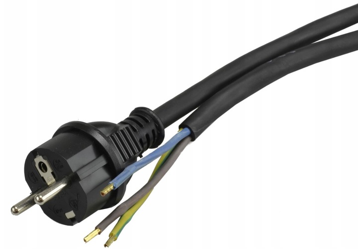 Przewód kabel z wtyczką OW Guma 3x2,5mm2 H05RR-F 3mb