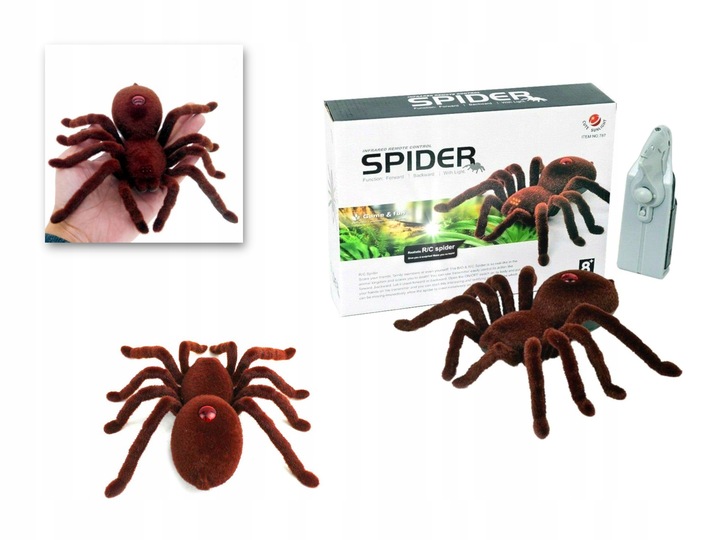 PAJĄK TARANTULA ZDALNIE STEROWANY RC + PILOT 8+