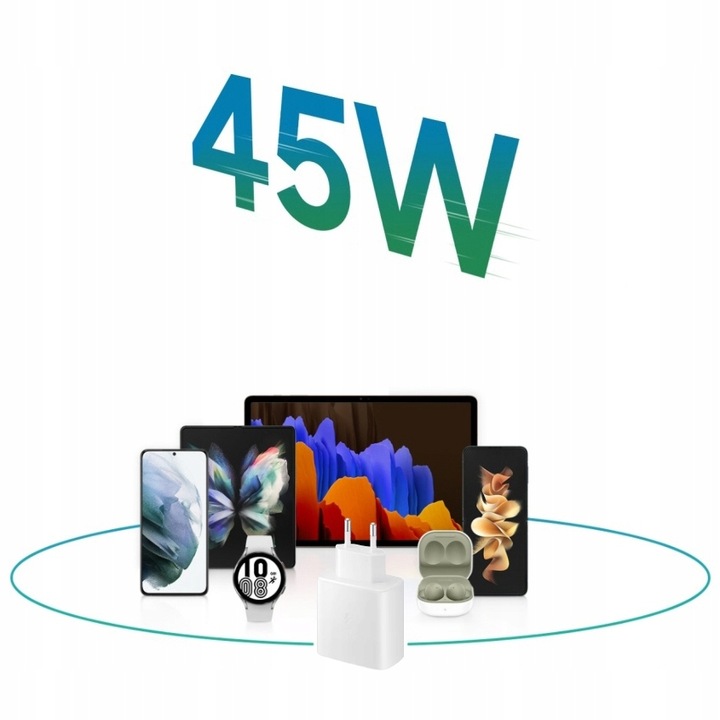 ŁADOWARKA KOSTKA 45W KABEL USB C do SAMSUNG GALAXY