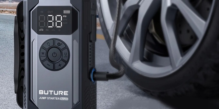 MOCNY ROZRUCH BOOSTER PRZENOŚNY POWERBANK ROZRUCHOWY Z KOMPRESOREM 4000A