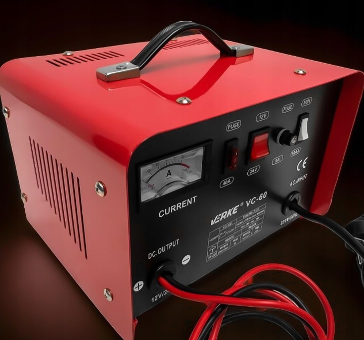 PROSTOWNIK SAMOCHODOWY DO AKUMULATORÓW 12V 24V 30A