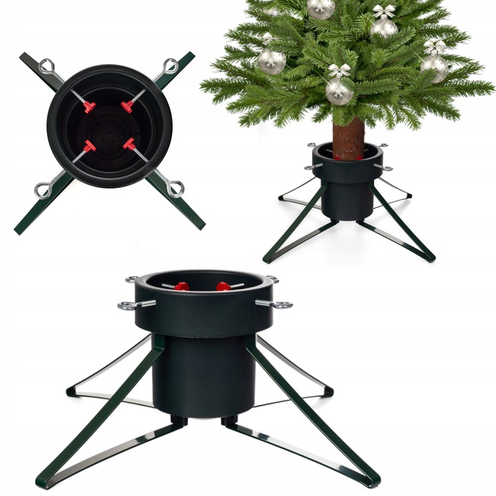 Stojak duży XXL CHOINKOWY metalowy pod choinkę podstawka drzewko pojemnik