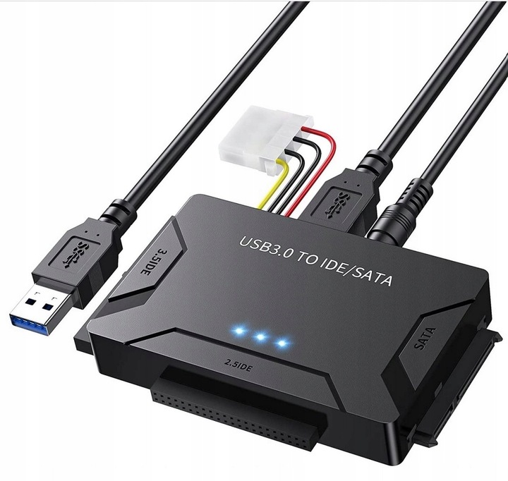 Adapter MOSTEK Dysków USB 3.0 SATA IDE 2,5 3,5 "