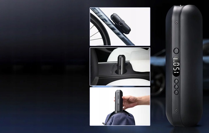 Cycplus Elektryczna Pompka Do Piłek Opon Z Funkcją Powerbanka 2x2600mah