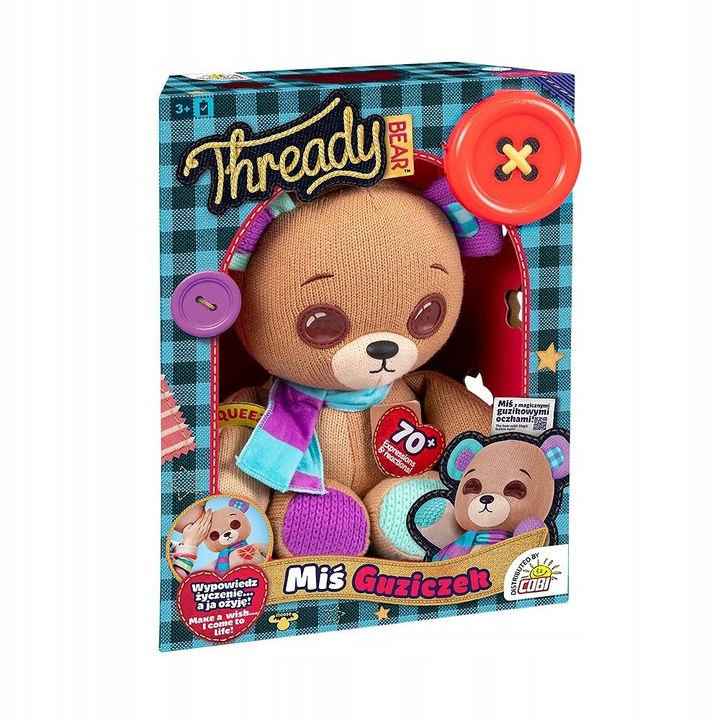 COBI MIŚ GUZICZEK interaktywny magiczny miś Thready Bear
