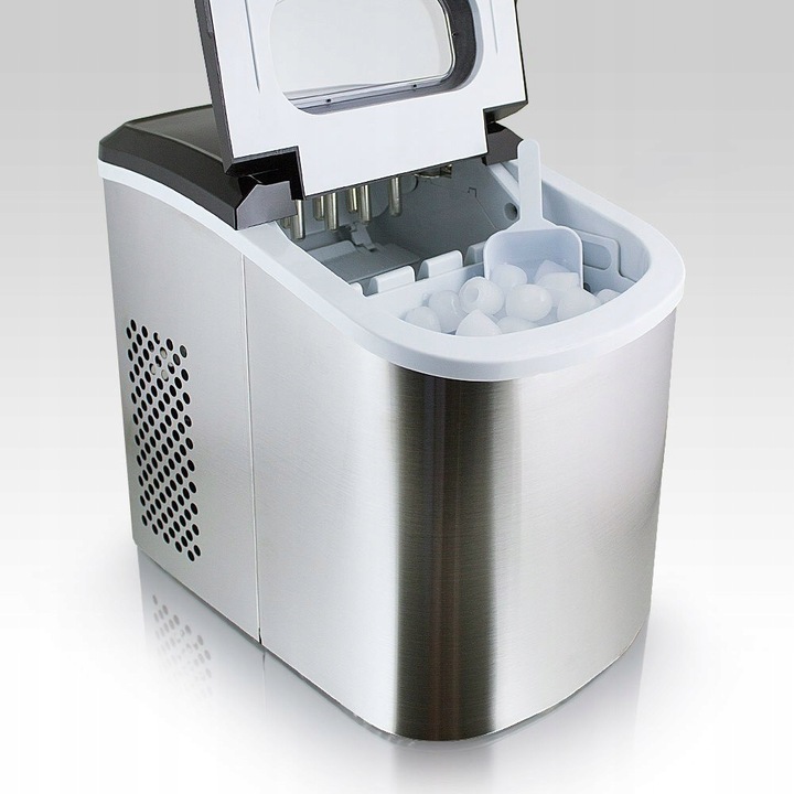 KOSTKARKA DO LUDU MASZYNA DO KOSTEK SREBRNA STAL NIERDZEWNA 2 ROZMIARY 15KG