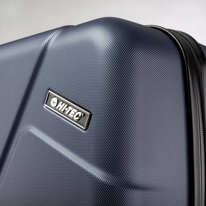 WALIZKA PODRÓŻNA NA KÓŁKACH TWARDA HI-TEC PORTO NAVY 60 L 63 x 45 x 26 cm