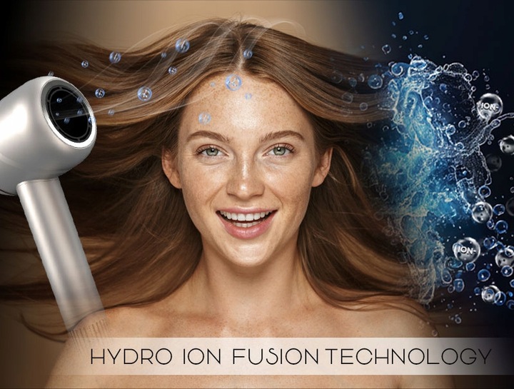 Inteligentna suszarka do włosów Air Essence MistralBlow iQ Ionic Gold&Grey