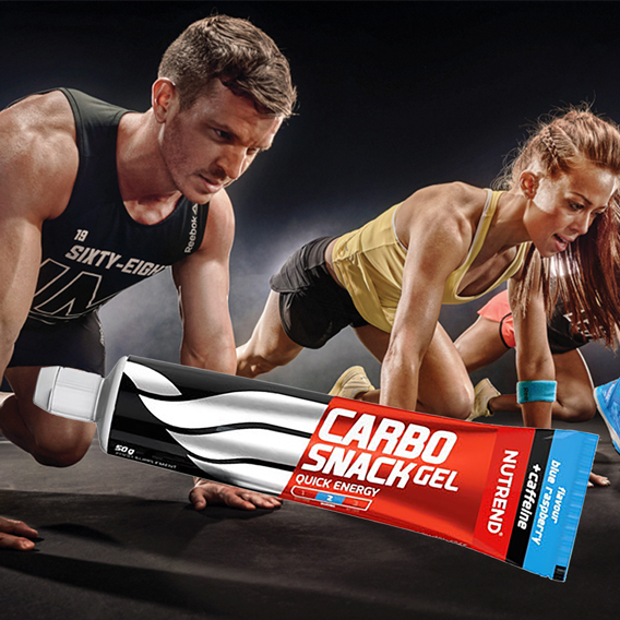 NUTREND CARBOSNACK 12x50 g TUBKA ŻEL ENEGETYCZNY