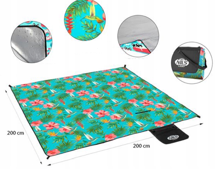 KOC Polarowy GRUBY na Biwak PIKNIK Duży IZOLOWANY