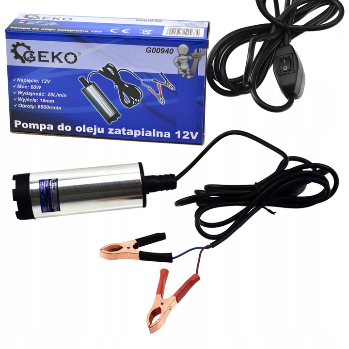 POMPKA POMPA CPN PALIWA OLEJU ROPY WODY 12V 52MM