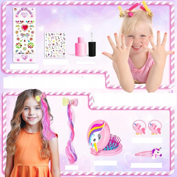 KUFEREK DO MAKIJAZU DLA DZIECI ZESTAW KOSMETYKÓW do makijażu makeup cienie