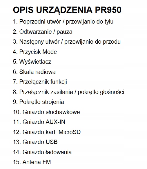 RADIO AKUMULATOR BUDOWLANE bluetooth USB MICRO SD