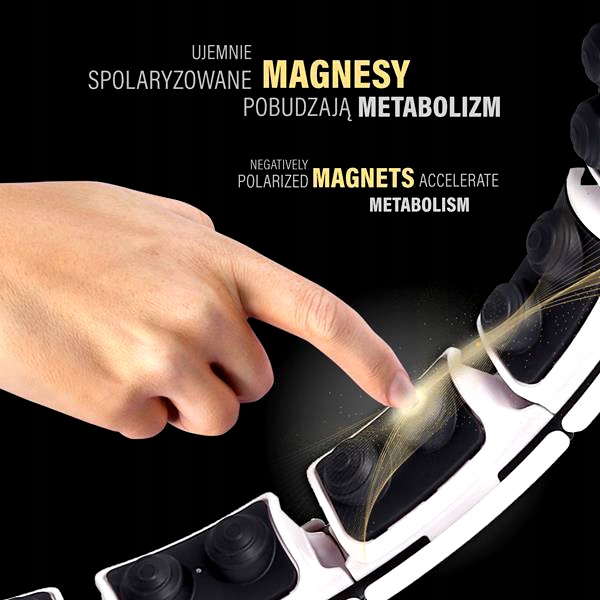 Hulahop Składane z Licznikiem LCD i Obciążeniem Biały Marki HMS