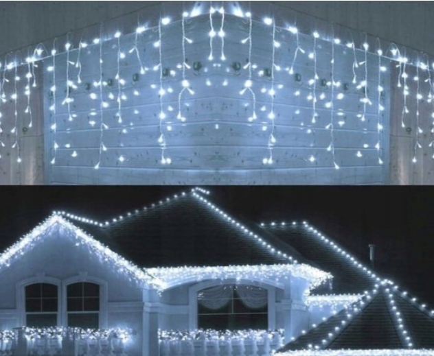 Sople FLASH BIAŁY Zimny 300 LED + ZIMNY FLASH