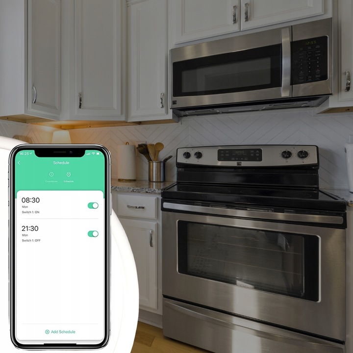 Gniazdko WiFi Tuya Watomierz Timer Inteligentne Kontakt SMART Sterownik