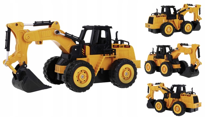 duża KOPARKA ZDALNIE STEROWANA koparko-ładowarka zabawka dla dzieci PILOT