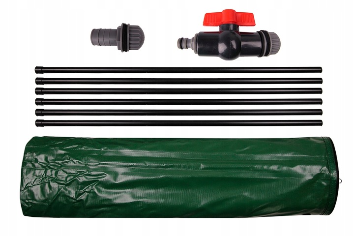 Beczka Zbiornik 250l Wodę z Rynny Deszczówkę Składany Pojemnik Deszczówka