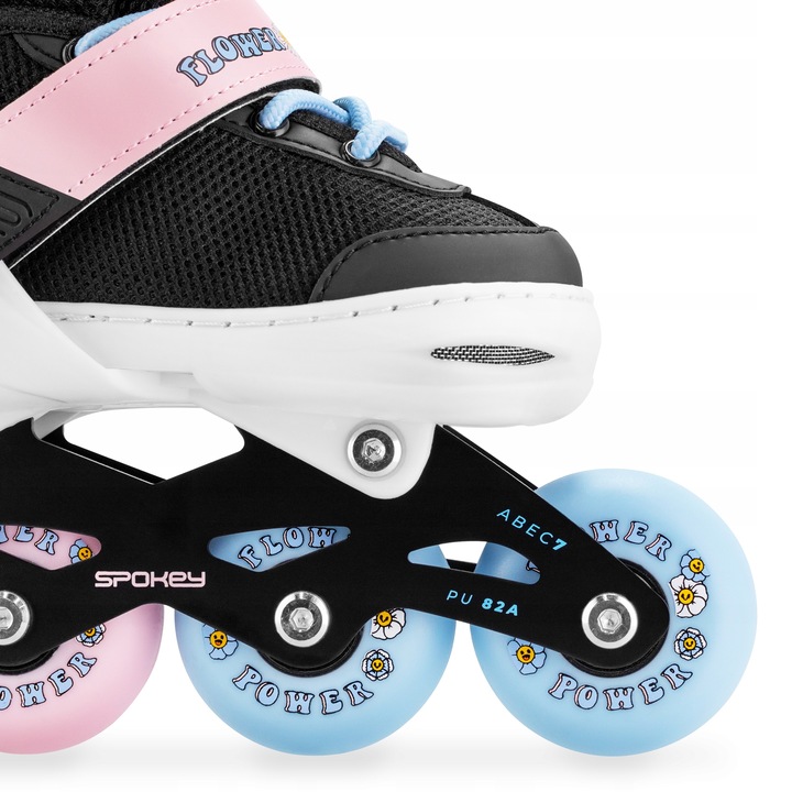 Rolki regulowane dziecięce Spokey JOY rozm. 31-34 ABEC7 Carbon 82A