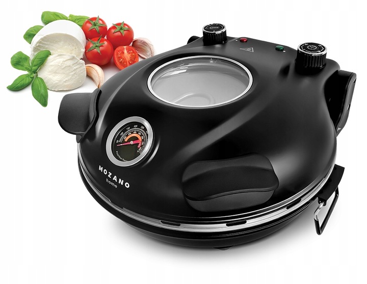 PIEC DO PIZZY KAMIENNY 420°C MOZANO 2 ŁOPATKI 1200W FORMA NOŻYK + PRZEPISY