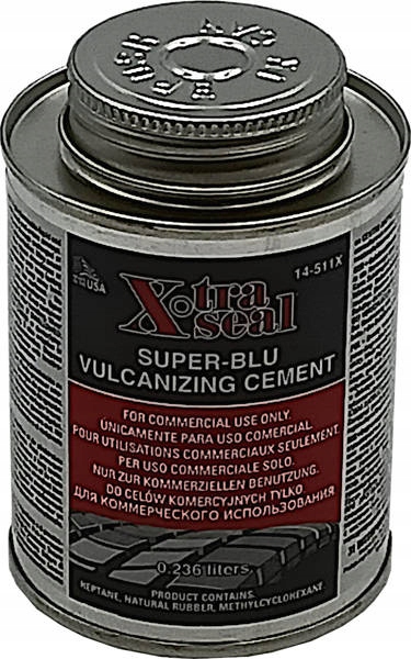 Klej aktywator na zimno SUPER-BLU 237ml z pędzlem łaty naprawa opon dętek