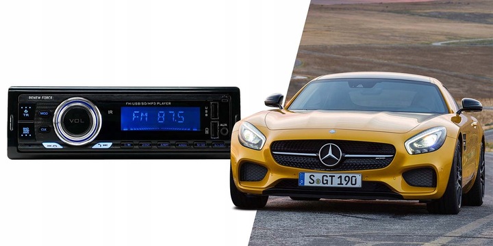 Radio Samochodowe 1-DIN RDS Bluetooth USB AUX Pilot ODŁĄCZANY PANEL Jakość