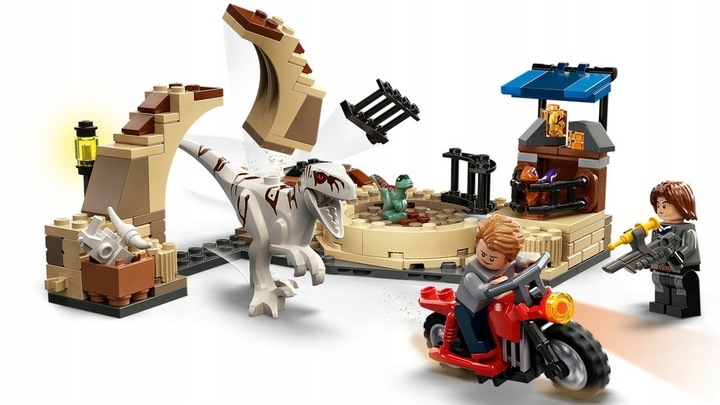 LEGO JURASSIC WORLD 76945 ATROCIRAPTOR: POŚCIG – ZESTAW AKCJI Z DINOZAUREM