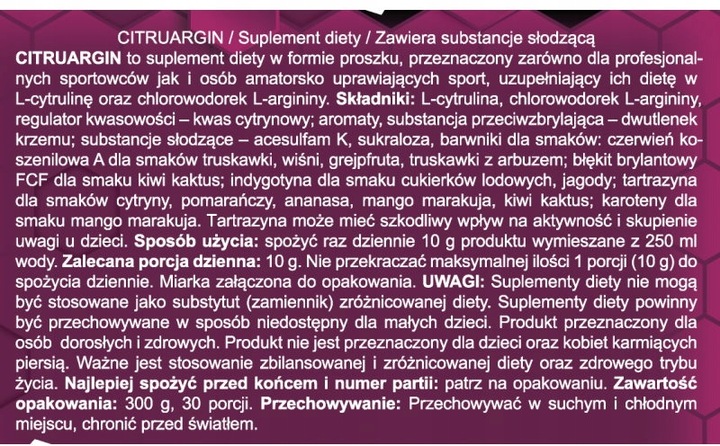 Real Pharm CitruArgin CYTRULINA AAKG 300g