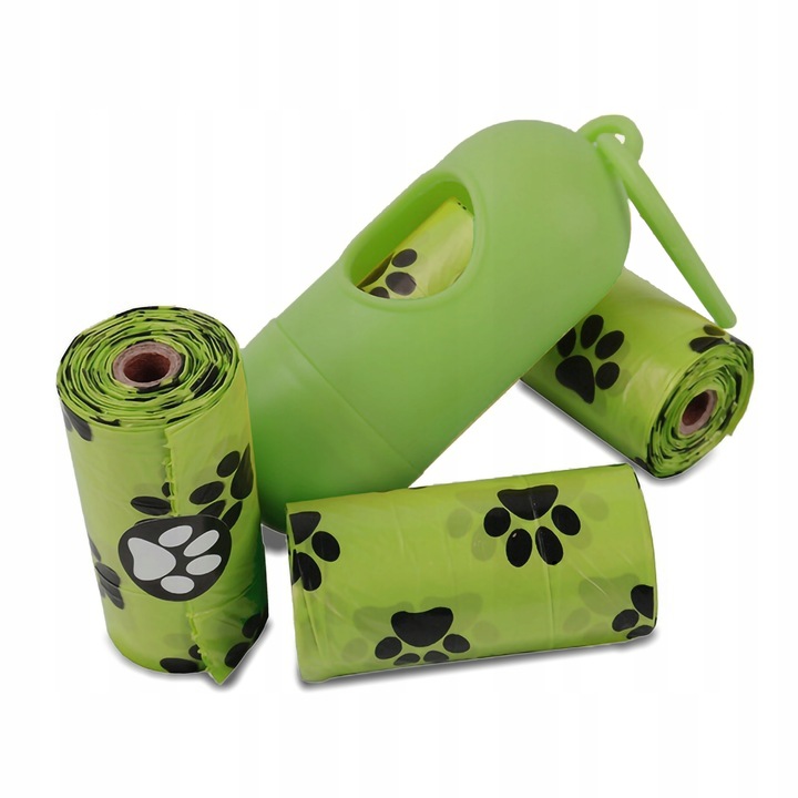 WORKI BIODEGRADOWALNE Woreczki na psie odchody BIO 360 szt.+ etui ZAPACHOWE